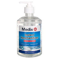 MEDIX HAND SANITIZER W/PUMP 8OZ. BTL