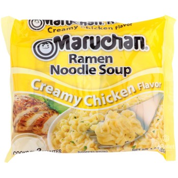 MARUCHAN RAMEN NOODLES SOUP CREAMY CHICKEN 24/3OZ