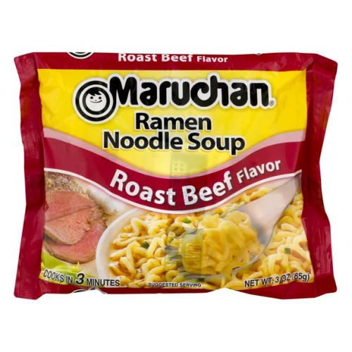 MARUCHAN RAMEN NOODLES SOUP ROST BEEF 24/3OZ