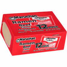 MARUCHAN RAMEN NOODLE SOUP BEEF FLAVOR 12/3OZ.