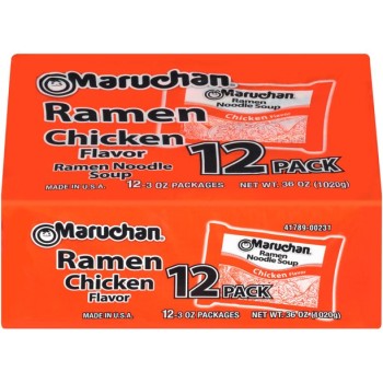 MARUCHAN RAMEN NOODLE SOUP CHICKEN FLAVOR 12/3OZ.