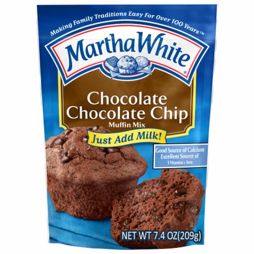 MARTHA WHITE CHOCOLATE CHOCOLATE CHIP MUFFIN MIX 7.4OZ.