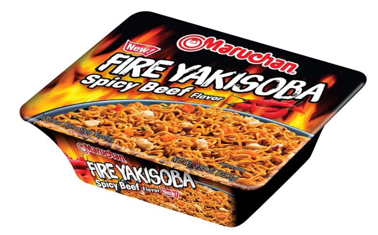 MARUCHAN YAKISOBA FIRE SPICE BEEF 8/4OZ.