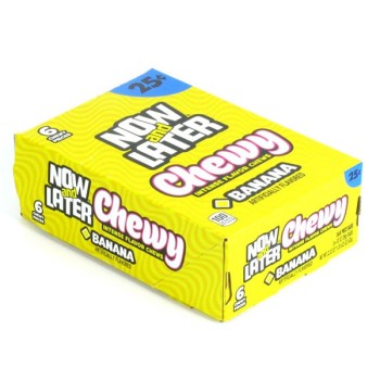 NOW & LATER BANANA 24CT. BOX  P.P. $0.25