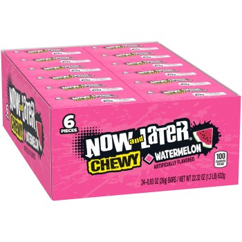 NOW & LATER CHEWY WATERMELON 24CT. BOX