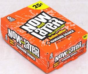 NOW & LATER MANDARIN ORANGE 24CT. BOX. P.P. $0.25