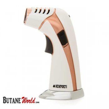 NEWPORT TRIPLE FLAME TORCH WHITE/GOLD INSIDE