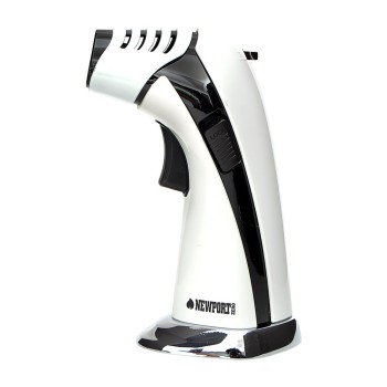 NEWPORT TRIPLE FLAME TORCH WHITE/BLACK INSIDE
