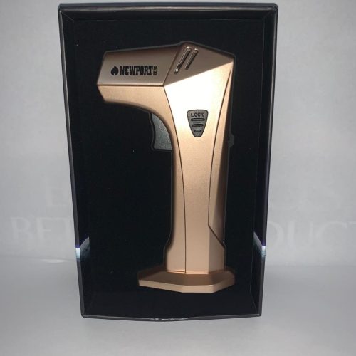 NEWPORT DOUBLR FLAME ALL METAL TORCH ROSEGOLD 1CT.