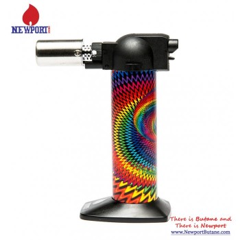 NEWPORT 6" CIGAR TORCH WAVY BLACK