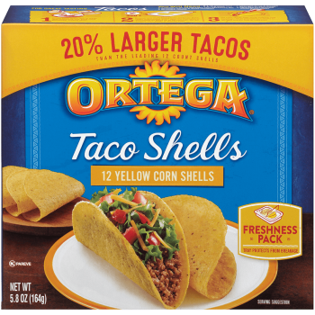 ORTEGA TACO SHELLS 12CT. BOX