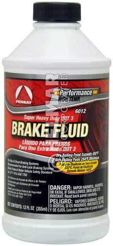 SUPER-X BRAKE FLUID DOT 3 12OZ. BTL