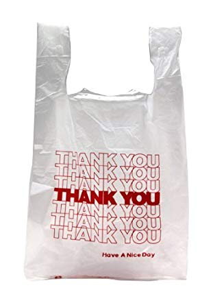 PLASTIC BAG THANK YOU LARGE WHITE 600CT.