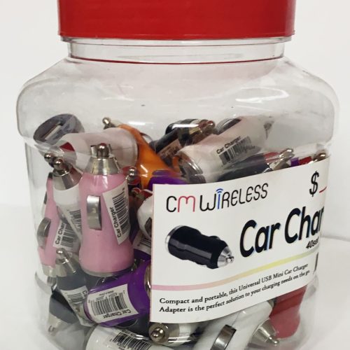 PHONE CHARGER CAR 40CT. JAR