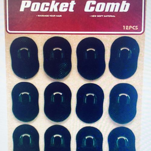 POCKET COMB HAIR BRUSH BOARD 12CT.