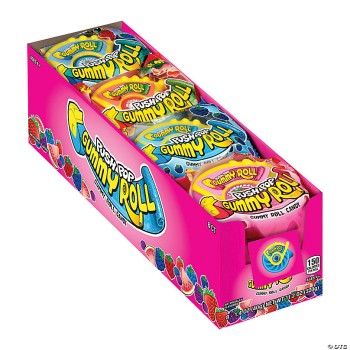 TOY CANDY PUSH POP GUMMY ROLL 8CT. BOX