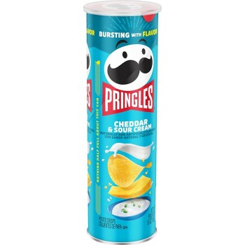 PRINGLES CHEDDAR CHEESE & SOUR CREAM 5.5OZ. CAN
