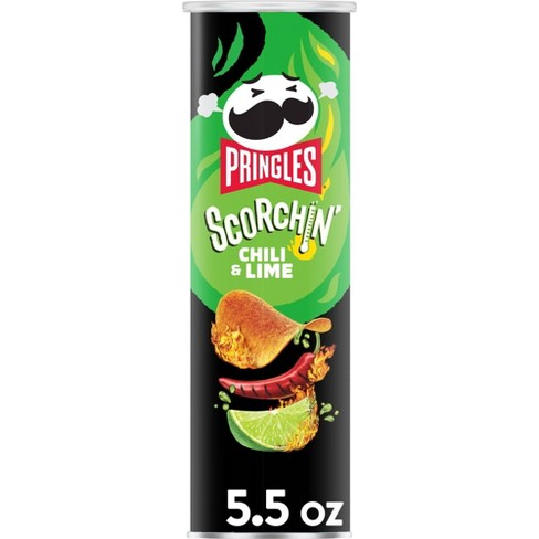 PRINGLES SCORCHIN' CHILI & LIME 5.5OZ.