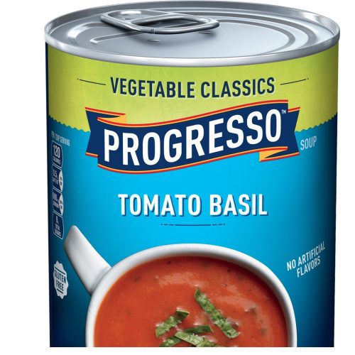 PROGRESSO TOMATO BASIL SOUP 19OZ. CAN.