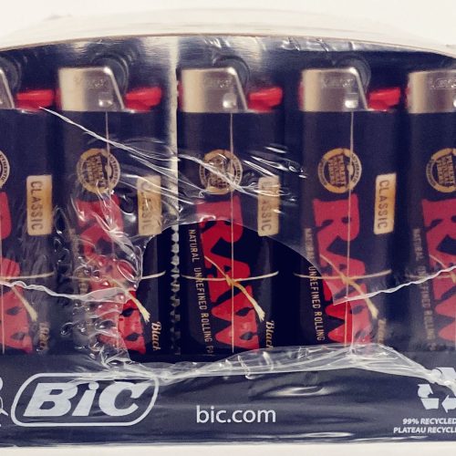 RAW BIC LIGHTERS BLACK 50CT. BOX