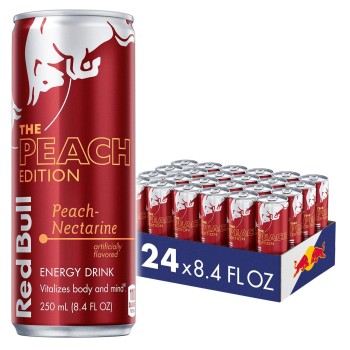 RED BULL PEACH EDITION 24/ 8.4OZ. CANS