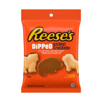 PEG BAGS REESE'S DIPPED ANIMAL CRACKERS 12/4.25OZ BAG