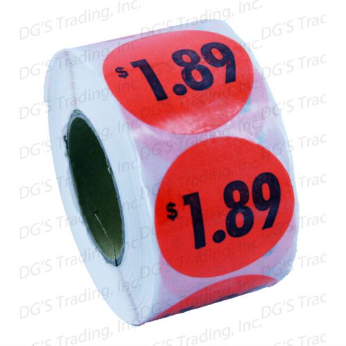 SUPERMAXX LABEL RED $1.89 CT