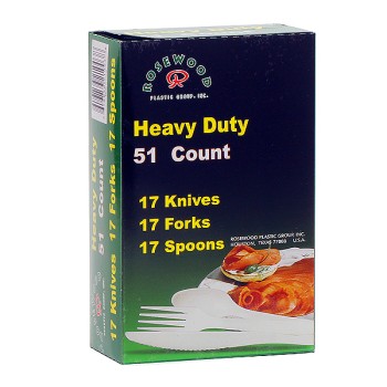 ROSEWOOD CUTTLERY ASSORTED 51CT. BOX