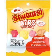 PEG BAGS STARBURST AIR GUMMIES 4.3OZ.