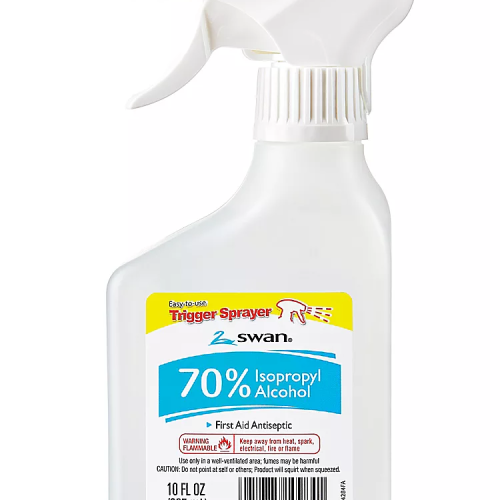 SWAN ALCOHOL WHITE (70%) 6/10OZ. SPRAY BTL.