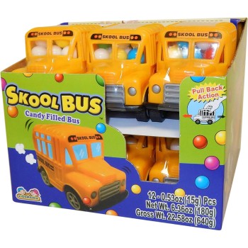 TOY CANDY SCHOOL BUS CANDY 12/12CT.