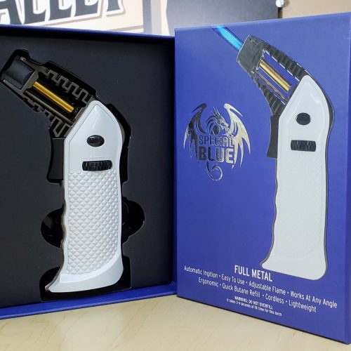SPECIAL BLUE FULL METAL TORCH WHITE 1CT.