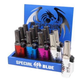 SPECIAL BLUE MOD TORCH LIGHTER DISPLAY 12CT. BOX.