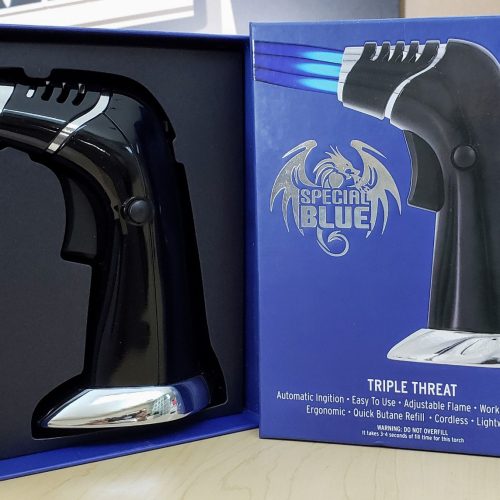 SPECIAL BLUE TRIPLE THREAT TORCH BLACK 1CT.