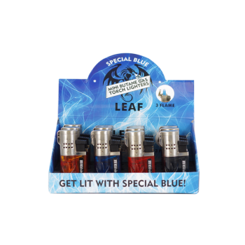 SPECIAL BLUE TRIPLE TORCH LEAF 12CT. DISPLAY