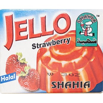 SHAHIA HALAL JELLO STRAWBERRY 60 85GM