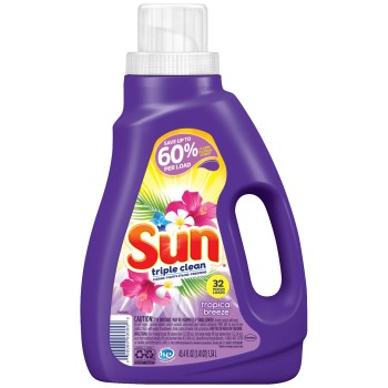 SUN LIQUID DETERGENT TROPICAL BREEZE  45.4OZ. BTL.