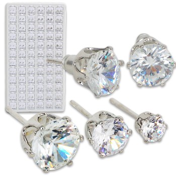 EARRING BLACK ASST. REFILL DISPLAY 72CT(SLRSO2).