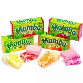MAMBA SOUR FRUIT CHEWS 48 - .88OZ. PACKS