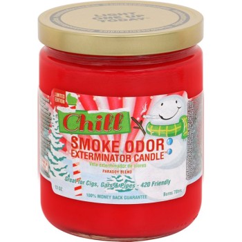 SMOKE ODOR CANDLE CHILL 1CT -SEASONAL ITEM-