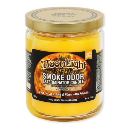 SMOKE ODOR CANDLE MOONLIGHT 13OZ. JAR. -SEASONAL ITEM-