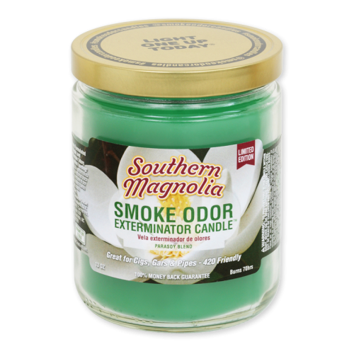 SMOKE ODOR CANDLE SOUTHERN MAGNOLIA 13OZ. JAR -SEASONAL ITEM-