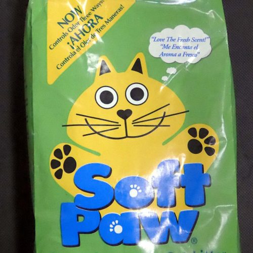 SOFT PAW CAT LITTER GREEN 3/7LBS BAG.
