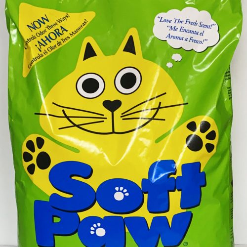 SOFT PAW CAT LITTER SCENTED 1/20LBS BAG.