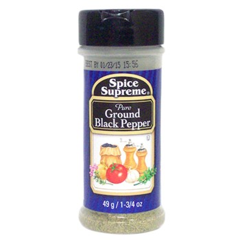 SPICE SUPREME BLACK PEPPER 1.25OZ.