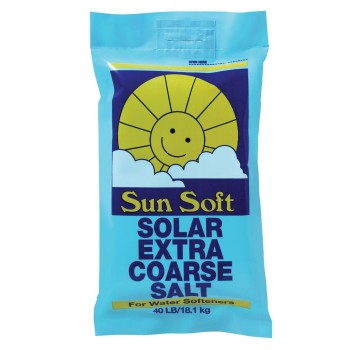 SUN SOFT EX-COARSE SALT (WATER SOFTENERS) 40LBS BAG.