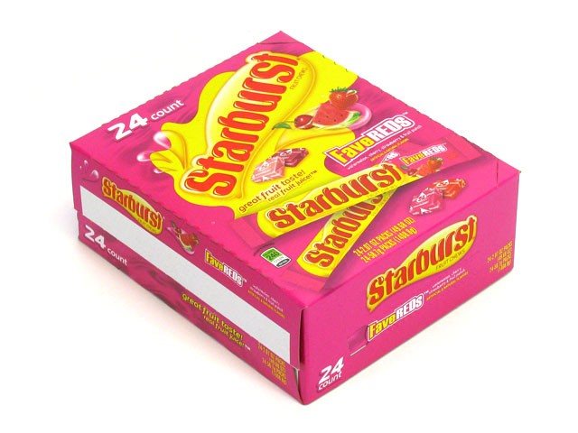 STARBURST FAVE RED 24CT. BOX