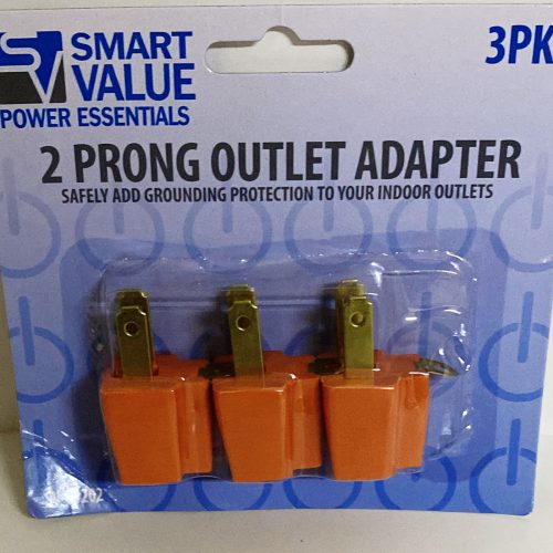 SMART VALUE OUTLET ADAPTER 3CT. CARD.