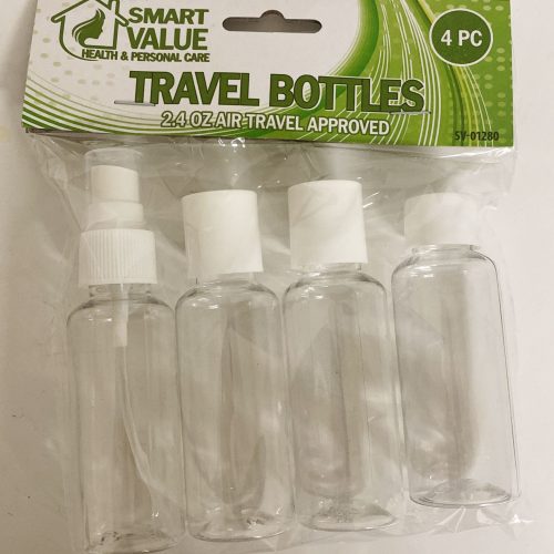 SMART VALUE TRAVEL BOTTLES 4CT.