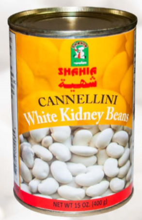 SHAHIA WHITE KIDNEY BEANS 15OZ. CAN.